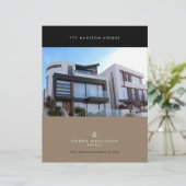 Feuille de fonction Immobilier Flyer personnalisé  (Debout devant)