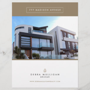 Feuille de fonction Immobilier Flyer personnalisé 