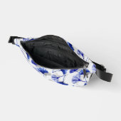 Feuille de gingko bleu et blanc (Ouvrir)