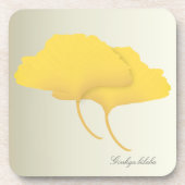 Feuille de Ginkgo dans des dessous de verre (Devant)