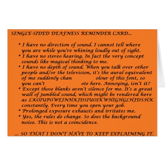 Feuille de huche à simple face de surdité (Devant horizontal)