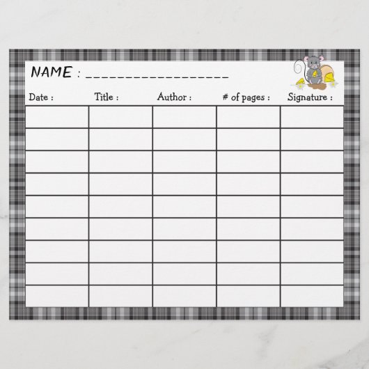 Feuille de journal de lecture recto-verso de la so (Devant)