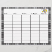 Feuille de journal de lecture recto-verso de la so (Dos)