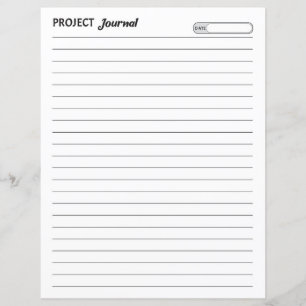 Feuille de journal de projet