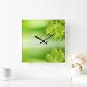 Feuille de la nature zen Horloge murale (Maison)
