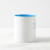 Feuille de la tasse d'arbre (style bleu/vert) (Centre)