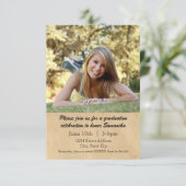 Feuille de laurier - Faire-part de 3x5 (Debout devant)