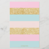 Feuille de message de la capsule de temps de la me (Dos)