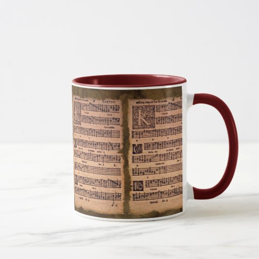 Feuille de musique de chant grégorien Mug à boire (Droite)