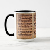Feuille de musique de chant grégorien Mug à boire (Gauche)