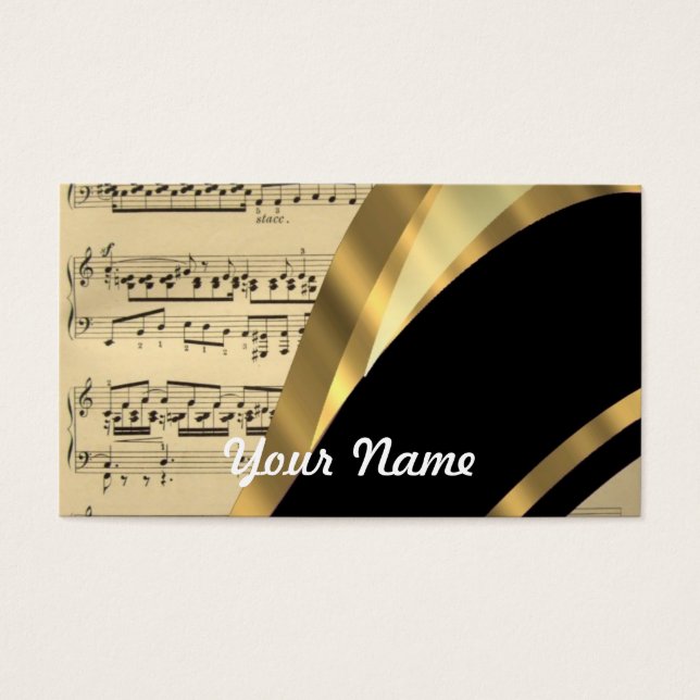 Feuille de musique élégante (Devant)