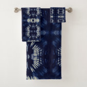 Feuille de palmier en bleu de Delft (En situation)