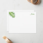 Feuille de palmier moderne élégant Modèle à main (Devant/Arrière en situation)