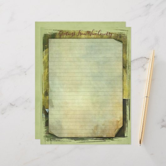 Feuille de papier 8,5''x11''' stationnaire (Devant/Arrière en situation)