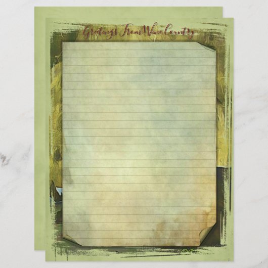 Feuille de papier 8,5''x11''' stationnaire (Devant / Derrière)