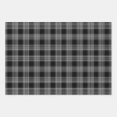 Feuille de papier à envelopper noir et gris (Devant)