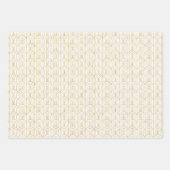 Feuille de papier Art déco or et blanc (Devant 3)