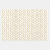 Feuille de papier Art déco or et blanc (Devant 2)
