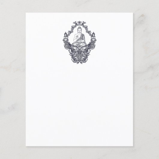 FEUILLE DE PAPIER : BUDDHA (Devant)