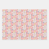 Feuille De Papier Cadeau 12 Days of Christmas Pastel Pink Personalized  (Devant 2)