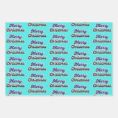 Feuille De Papier Cadeau 12 Jours de Noël à la plage Noël rétro (Devant 3)