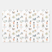 Feuille De Papier Cadeau 12 Jours de Noël Motif de vacances (Devant)