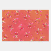 Feuille De Papier Cadeau 17e Anniversaire du Mariage Carnelian Ring (Devant 2)