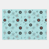 Feuille De Papier Cadeau 1950s Retro Music Records (Devant 3)