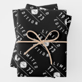 Feuille De Papier Cadeau 1973 Limited Edition 50e anniversaire (En situation)