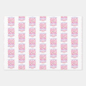 Feuille De Papier Cadeau 2024 Grande Soeur en attente de nouveau bébé (Devant)