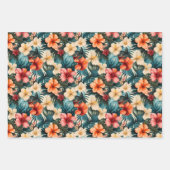 Feuille De Papier Cadeau #2 Motif floral (Devant 3)