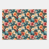 Feuille De Papier Cadeau #2 Motif floral (Devant 2)
