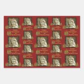 Feuille De Papier Cadeau 3 conceptions de photos de Noël personnalisées dif (Devant 2)