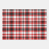 Feuille De Papier Cadeau 3 couleurs plaid motif (Devant)