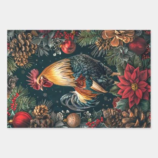 Feuille De Papier Cadeau 3 Découpage des costumes de Noël (Devant 2)