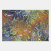 Feuille De Papier Cadeau 3 différentes Scènes de Jardin, Giverny par Claude (Devant 2)