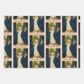 Feuille De Papier Cadeau 3 Joli ange de Noël (Devant 3)