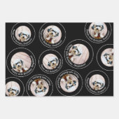 Feuille De Papier Cadeau 3 photo Collage Joyeux Cercles d'anniversaire (Devant 3)