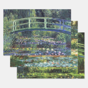 Feuille De Papier Cadeau 3 Pont sur le bassin aux nymphéas par Claude Monet