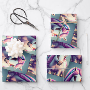 Feuille De Papier Cadeau 3D Spirit Pony 2