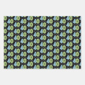 Feuille De Papier Cadeau 40e anniversaire (Devant 3)