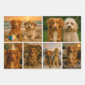 Feuille De Papier Cadeau 42 Photo Collage Modèle personnalisé (Devant 3)