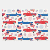 Feuille De Papier Cadeau 4Th Of July Celebration  (Devant 3)