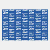 Feuille De Papier Cadeau 50 donc ce Drôle Citation Typographie 50e Annivers (Devant)