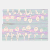 Feuille De Papier Cadeau 5e anniversaire fille Tulip (Devant 2)