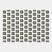 Feuille De Papier Cadeau 60e anniversaire Cheers & Bières à 60 ans (Devant 3)