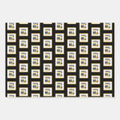 Feuille De Papier Cadeau 60e anniversaire Cheers & Bières à 60 ans (Devant 2)