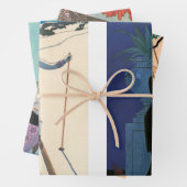 Feuille De Papier Cadeau 6 designs différents par George Barbier (En situation)