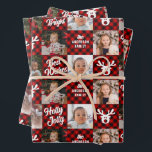 Feuille De Papier Cadeau 6 Petits-enfants photo Red Buffalo Plaid Christmas<br><div class="desc">Imprimez le nom de l'enfant sur ce papier d'emballage rouge pour ajouter une touche festive à tout cadeau de Noël que vous donnez.</div>