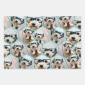 Feuille De Papier Cadeau 7 Collage de photos - motif de nid d'abeilles hexa (Devant 2)